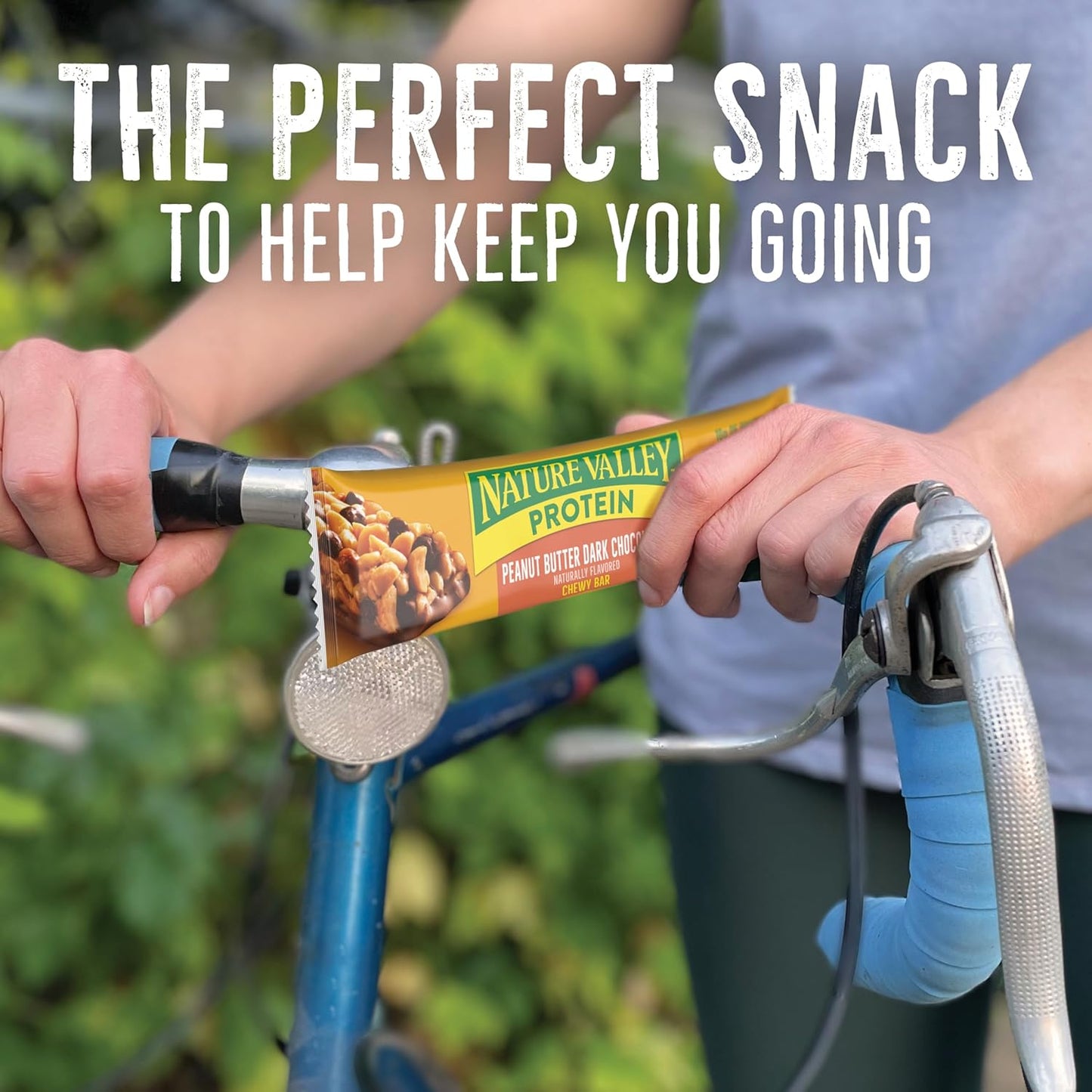 Nature Valley Chewy Protein Granola Bars, Peanut Butter Dark Chocolate, 10 Bars, 14.2 OZ