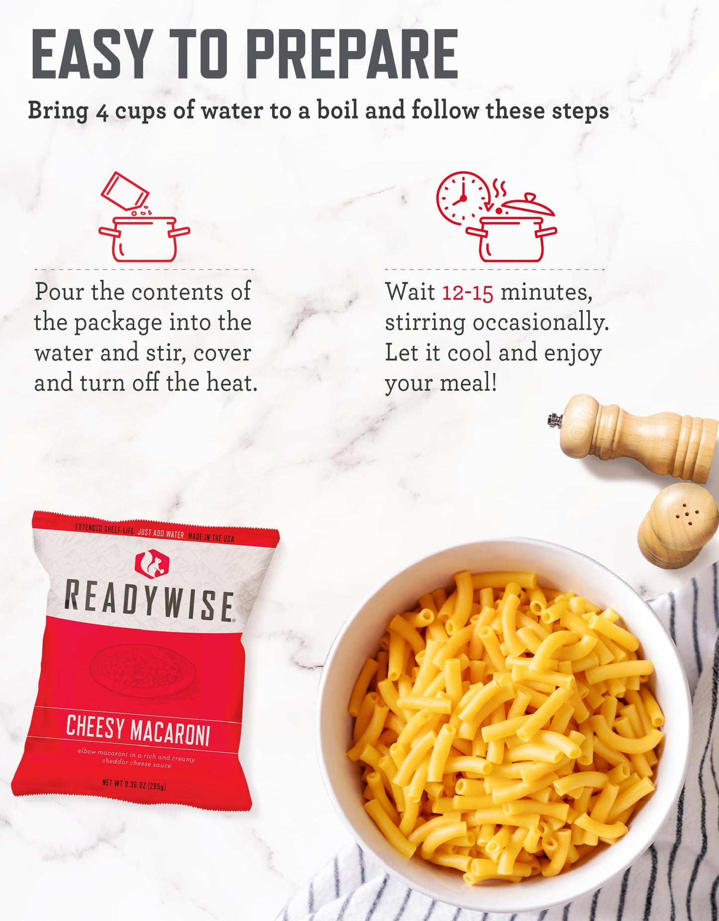 ReadyWise Emergency Food Supply - 120 Servings Favorites Sample Bucket, Survival Food Kit, Freeze Dried Prepper Food & Dehydrated Meals for Camping Essentials & Backpacking, up to 25 Year Shelf Life