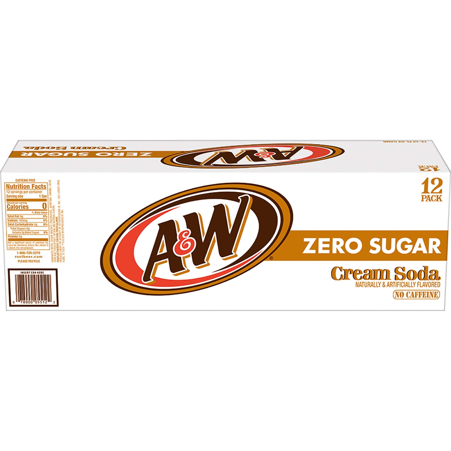 A&W Diet Cream Soda, 12 Fl Oz (pack of 12)