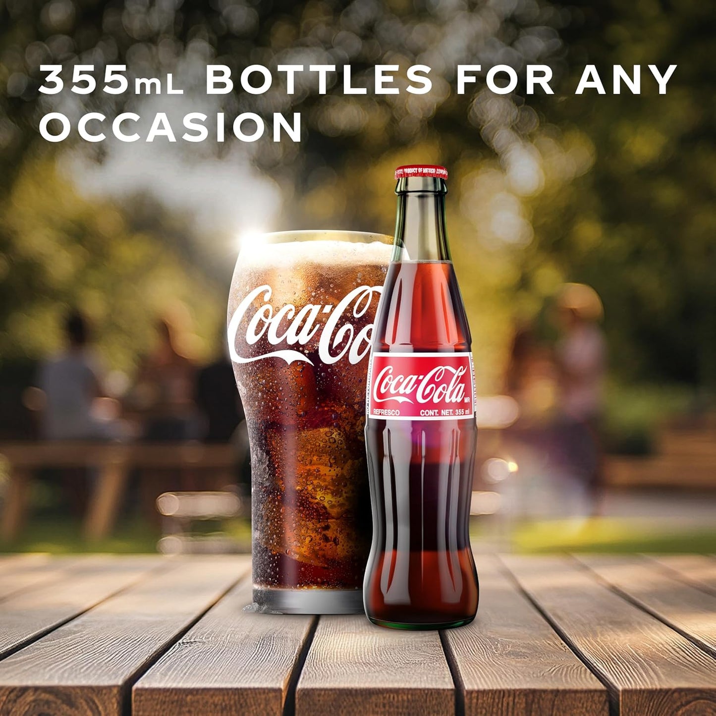 Coke de Mexico Glass Bottles, 12 Fl Oz (Pack of 4)