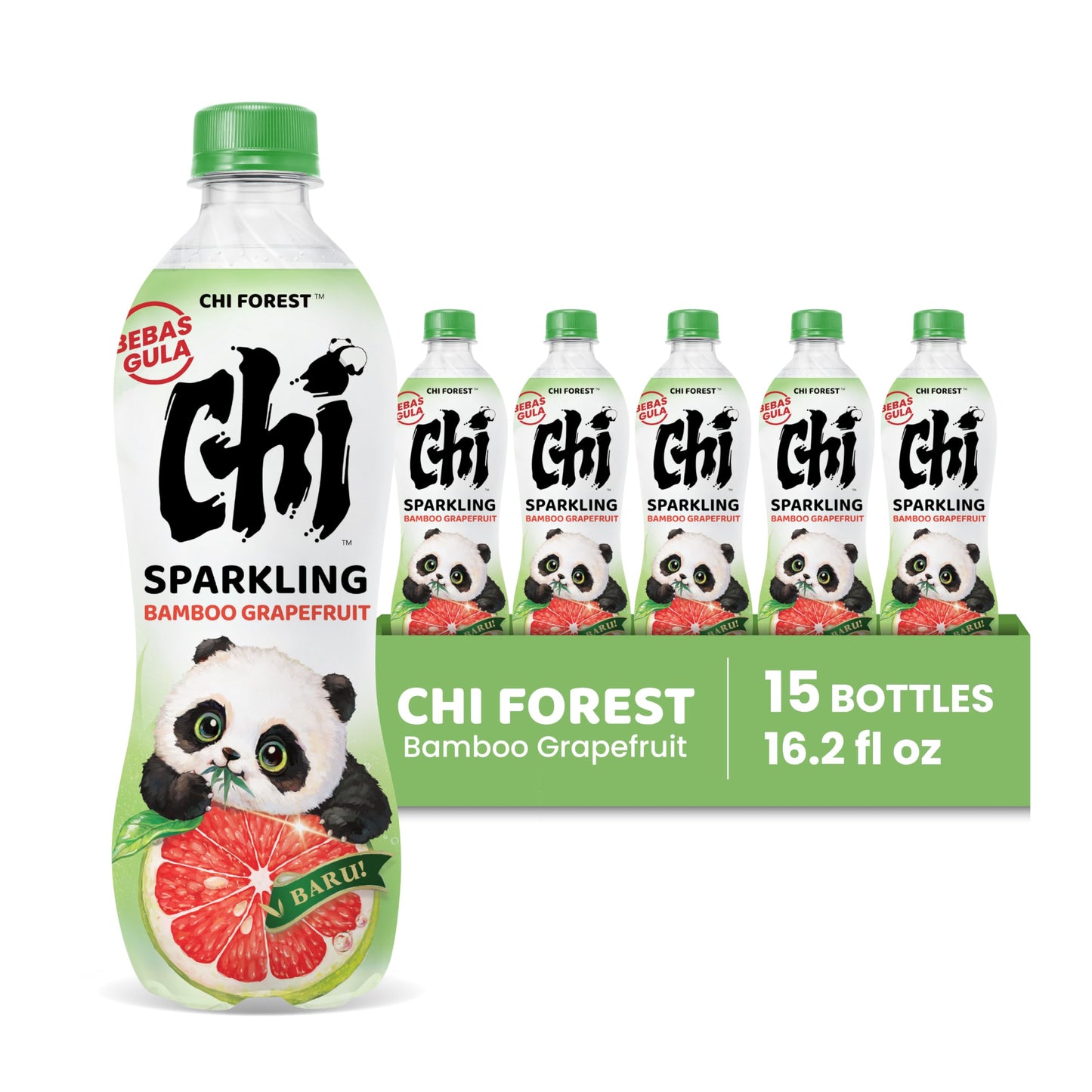 CHI FOREST Sparkling Water Beverage, 4 Flavors Variety Pack, Zero Sugar, 11.16 fl oz Cans (Pack of 24)