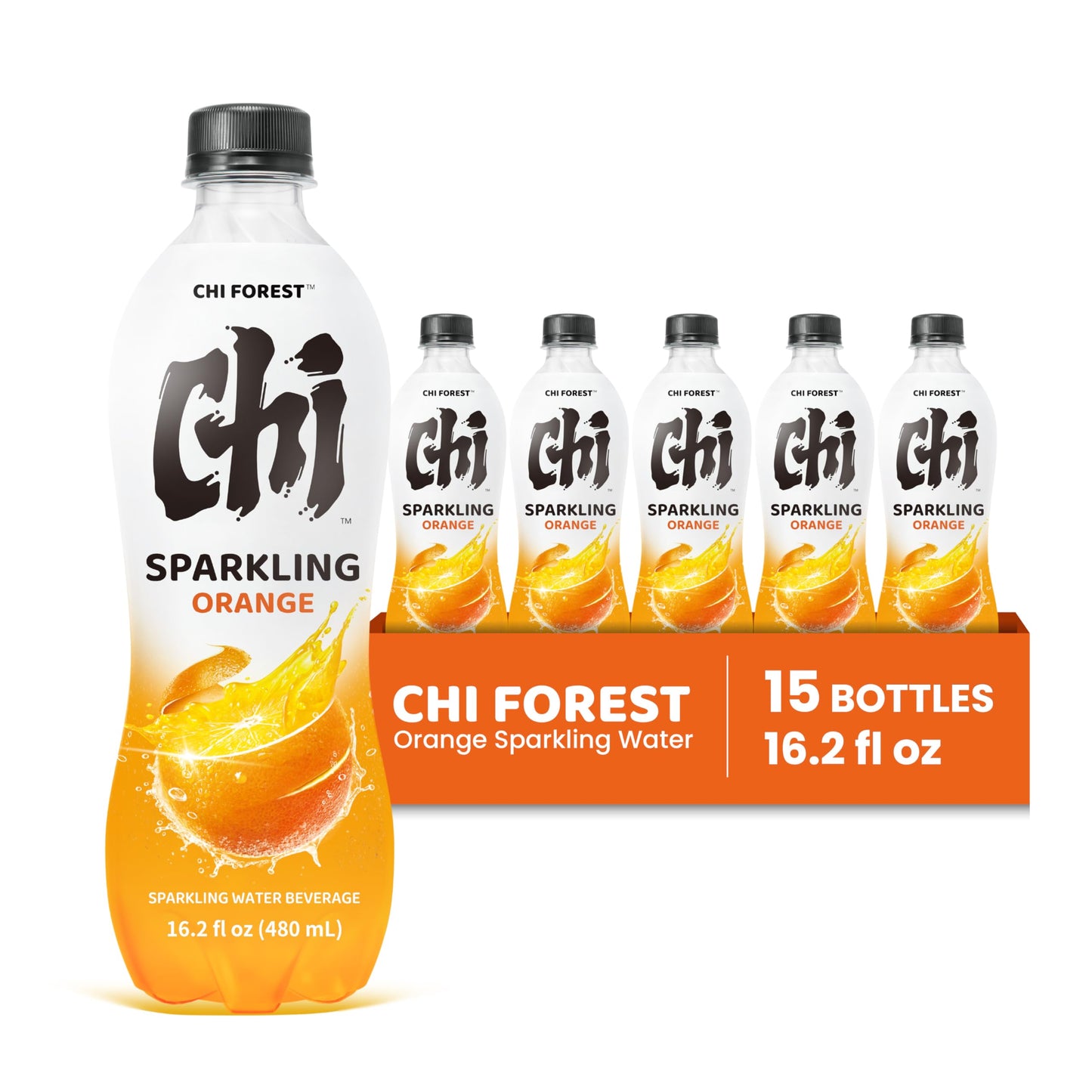 CHI FOREST Sparkling Water Beverage, 4 Flavors Variety Pack, Zero Sugar, 11.16 fl oz Cans (Pack of 24)