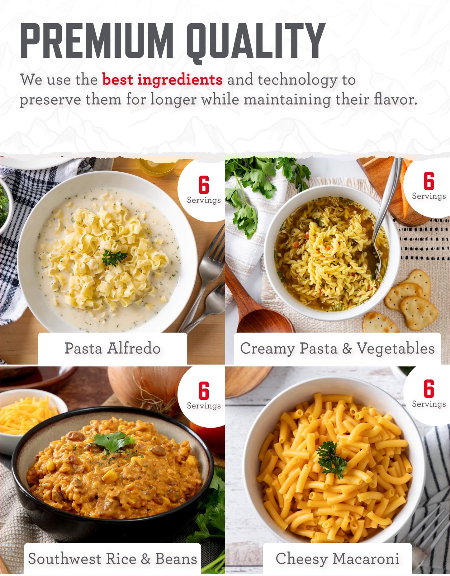 ReadyWise Emergency Food Supply - 120 Servings Favorites Sample Bucket, Survival Food Kit, Freeze Dried Prepper Food & Dehydrated Meals for Camping Essentials & Backpacking, up to 25 Year Shelf Life