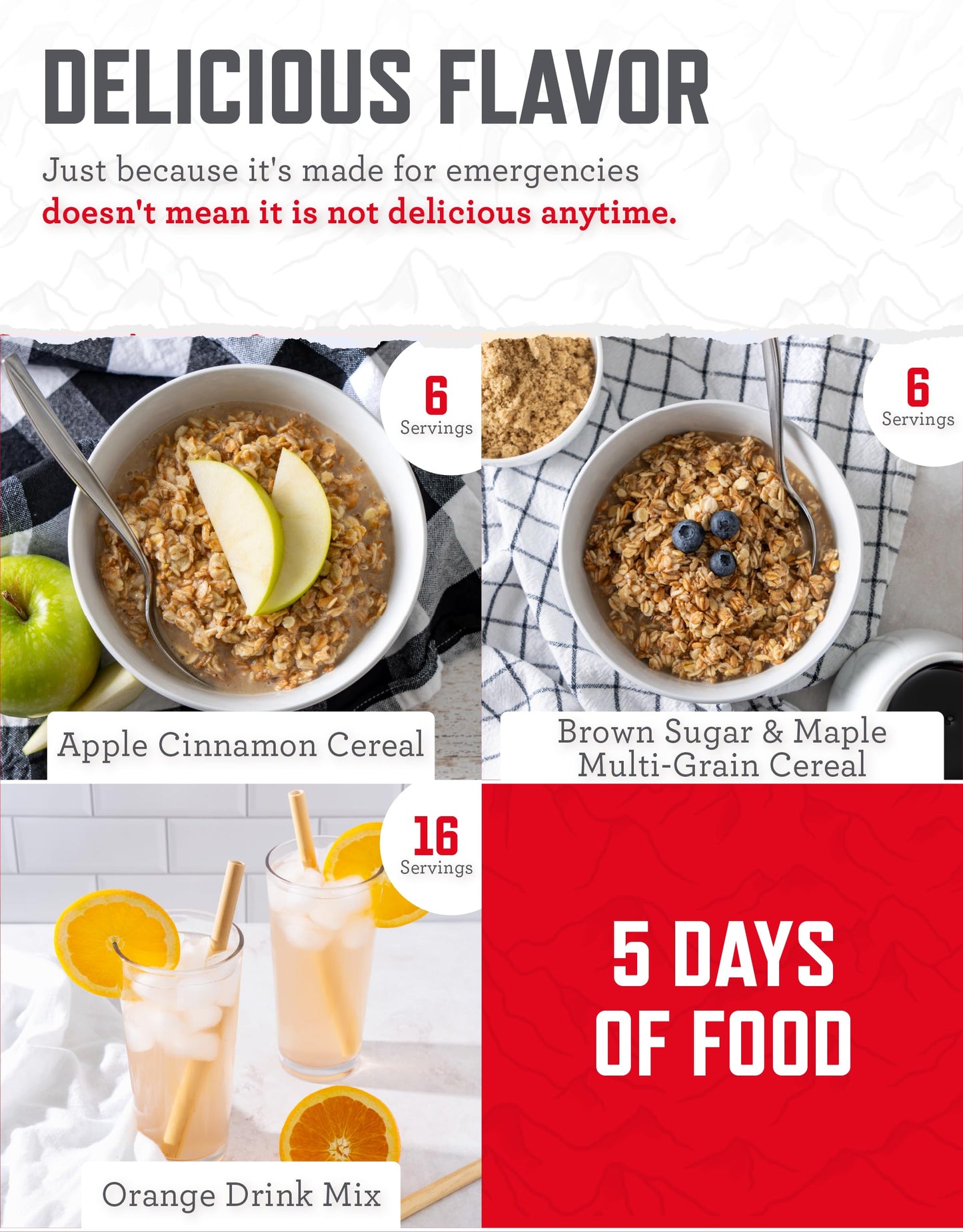 ReadyWise Emergency Food Supply - 120 Servings Favorites Sample Bucket, Survival Food Kit, Freeze Dried Prepper Food & Dehydrated Meals for Camping Essentials & Backpacking, up to 25 Year Shelf Life