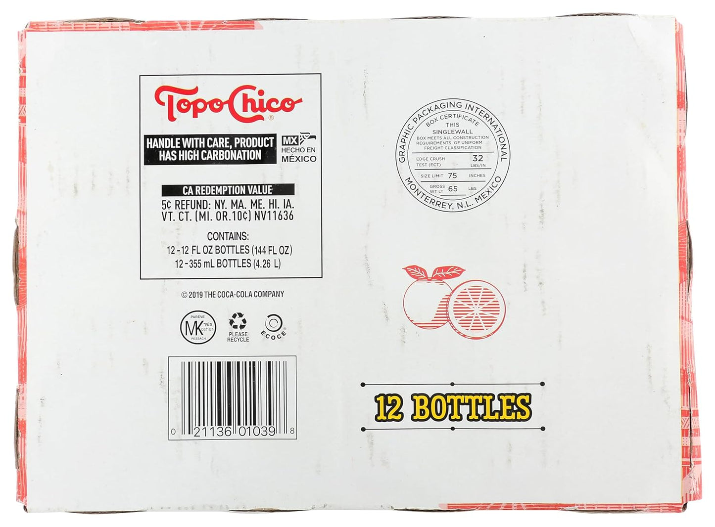 TOPO CHICO MIN WTR/GRPFT (1 X 12 OZ)
