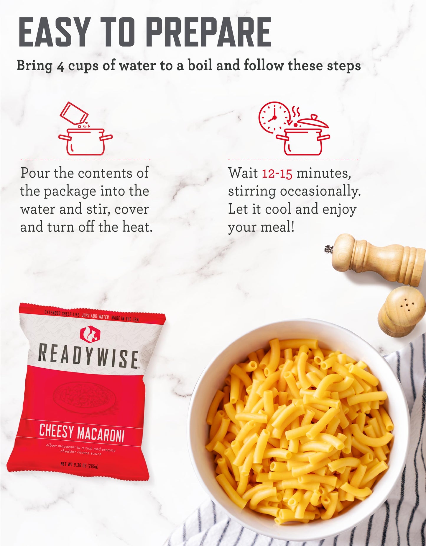 ReadyWise Emergency Food Supply - 120 Servings Favorites Sample Bucket, Survival Food Kit, Freeze Dried Prepper Food & Dehydrated Meals for Camping Essentials & Backpacking, up to 25 Year Shelf Life