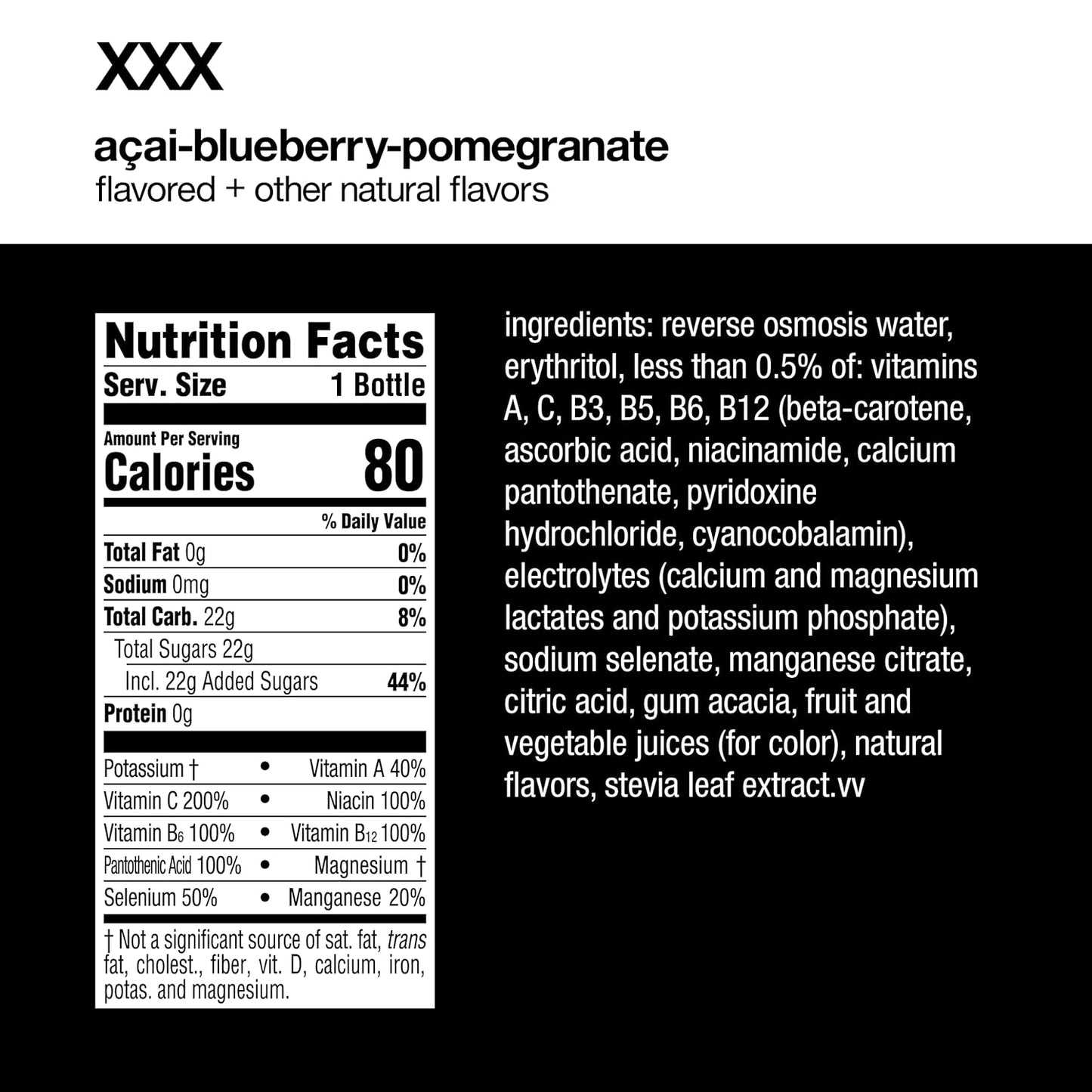 vitaminwater XXX, 16.9 fl oz, 6 Pack (786162103543)