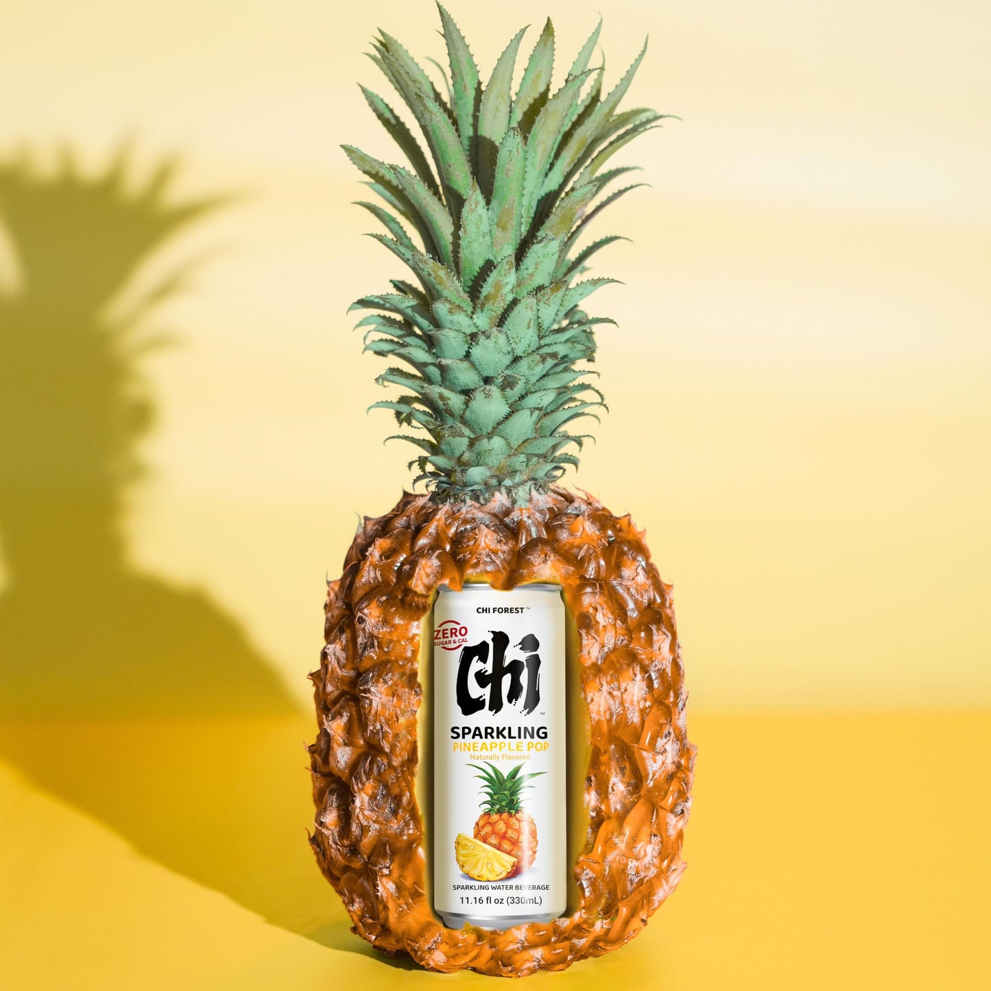 CHI FOREST Sparkling Water Beverage, 4 Flavors Variety Pack, Zero Sugar, 11.16 fl oz Cans (Pack of 24)