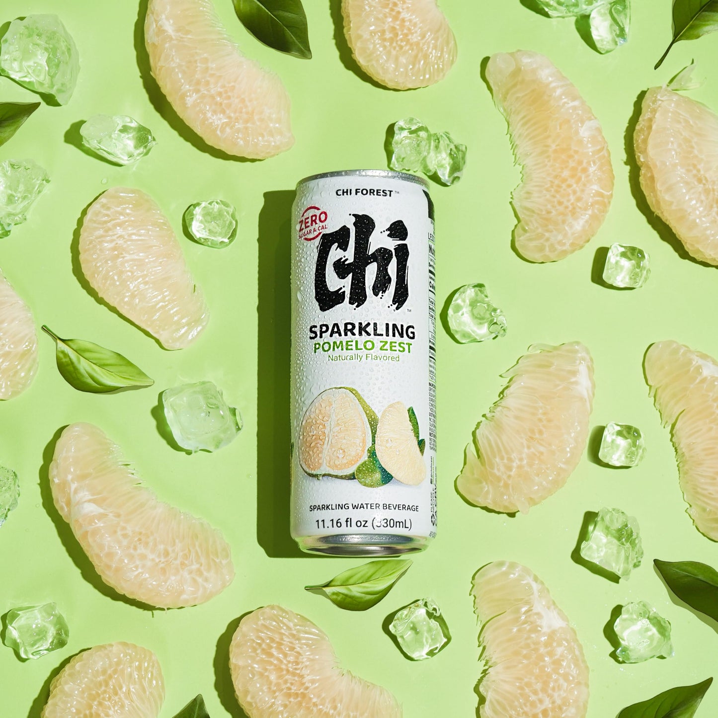 CHI FOREST Sparkling Water Beverage, 4 Flavors Variety Pack, Zero Sugar, 11.16 fl oz Cans (Pack of 24)