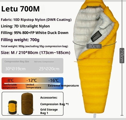 Outdoor Camping Ultra Light Down Sleeping Bag