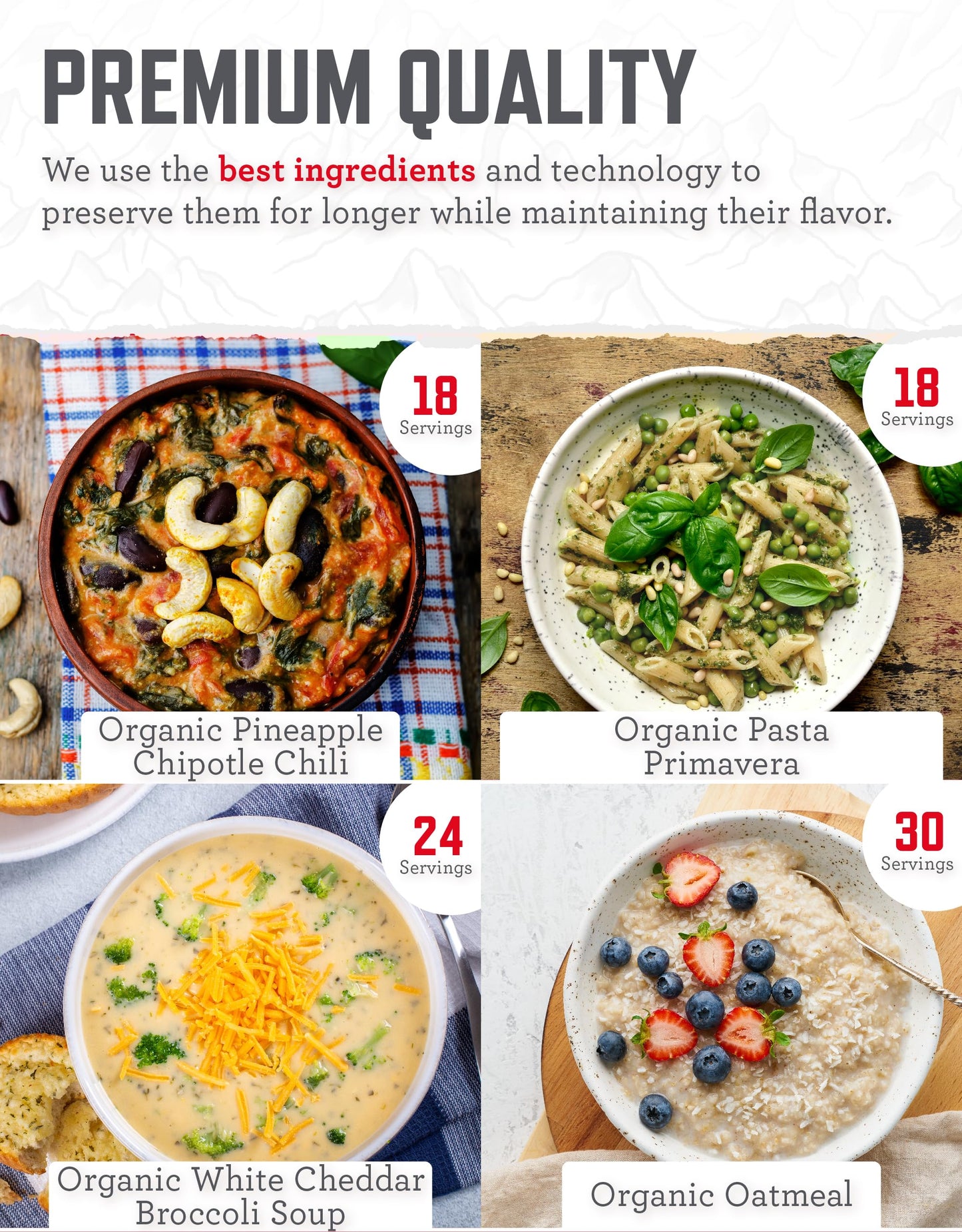 ReadyWise Emergency Food Supply - 120 Servings Favorites Sample Bucket, Survival Food Kit, Freeze Dried Prepper Food & Dehydrated Meals for Camping Essentials & Backpacking, up to 25 Year Shelf Life