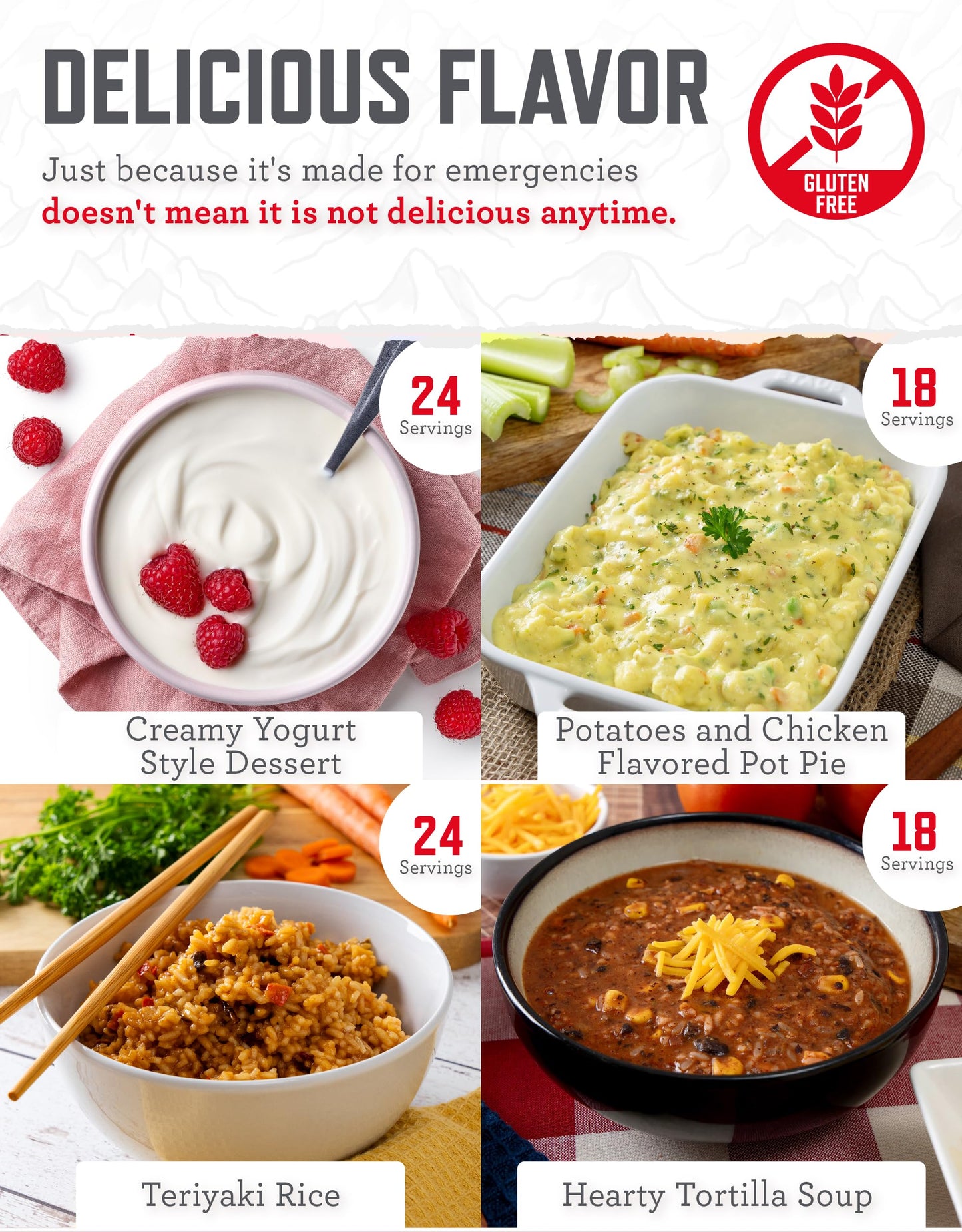 ReadyWise Emergency Food Supply - 120 Servings Favorites Sample Bucket, Survival Food Kit, Freeze Dried Prepper Food & Dehydrated Meals for Camping Essentials & Backpacking, up to 25 Year Shelf Life