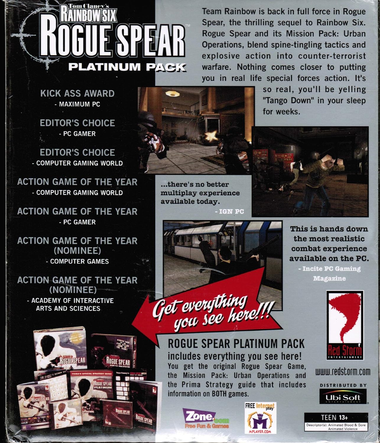 UBI SOFT Tom Clancy's Rainbow Six Rogue Spear Platinum Wndows - PC