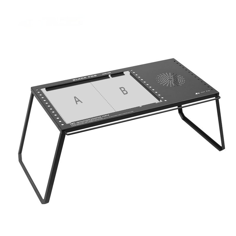 Combination Table Multifunctional Unit Fireback Portable Folding Camping Table
